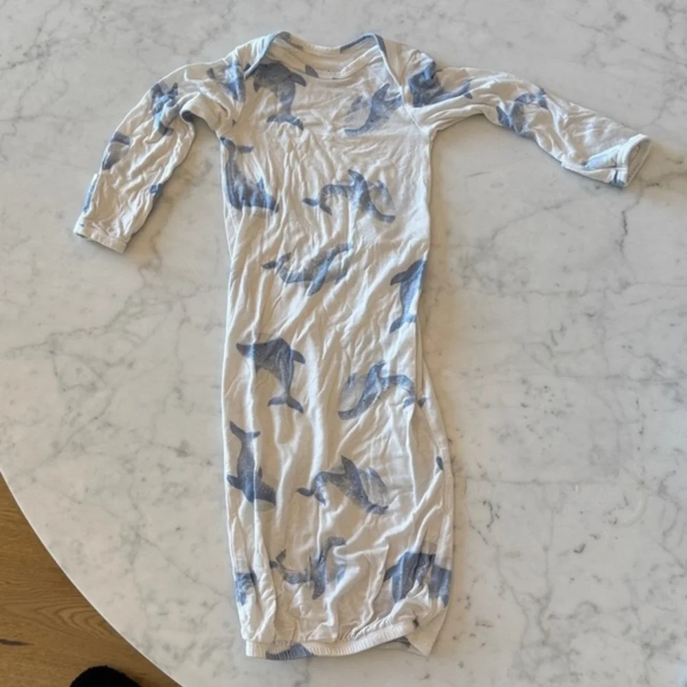Carter’s PurelySoft Whale Sleep Gown 3-6M Blue White
